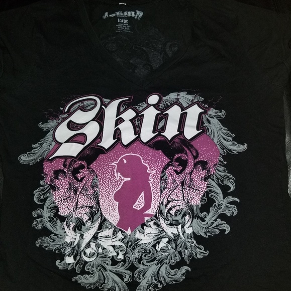 skin industries Tops - Black skin industries shirt